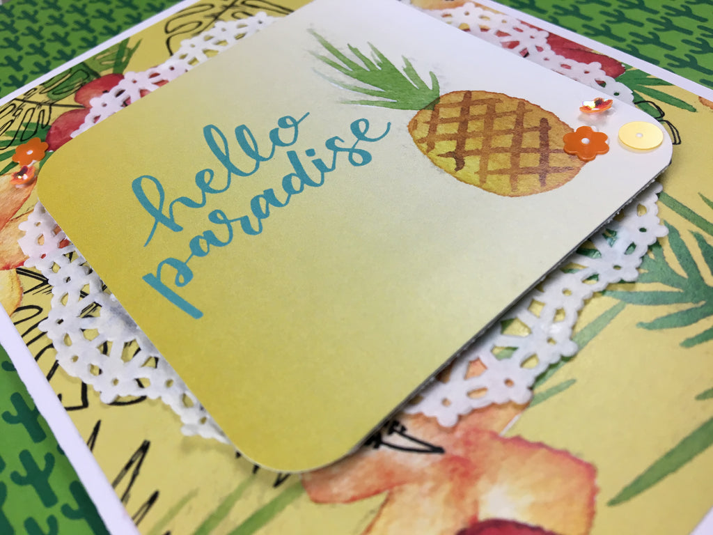 Hello Paradise Card by Katelyn Clary