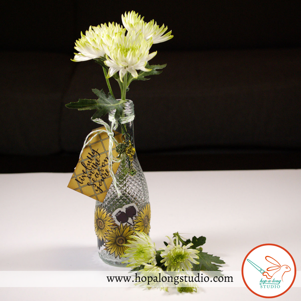 How to Create a Wine Bottle Flower Vase by Nadine