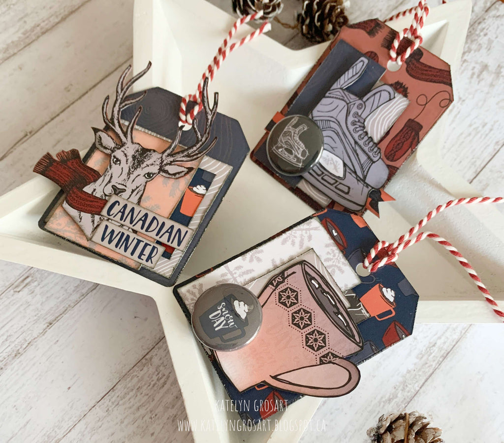 Canadian Inspired Christmas Gift Tags by Katelyn