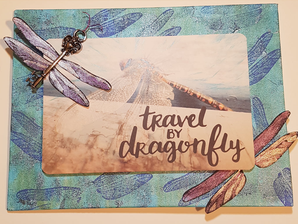 Cathy's Whimsical Dragonfly Canvas