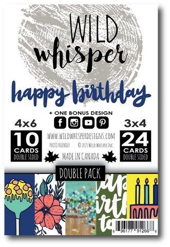 Happy Birthday - DOUBLE Card Pack
