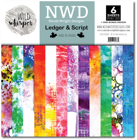 Nicole Wright Ledger & Script - 12x12 Paper Pack