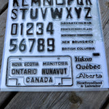 Road Trip! - 6x8 License Plate Stamp Set