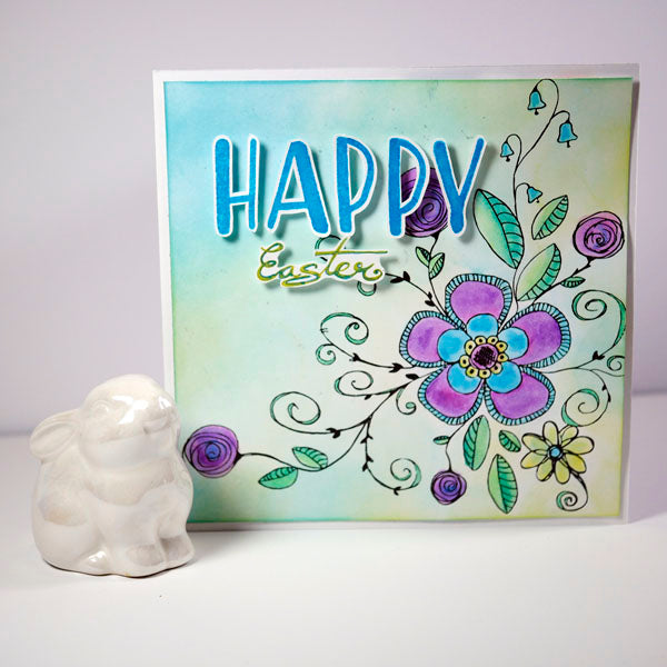 Fanciful Florals Easter Card by Nadine