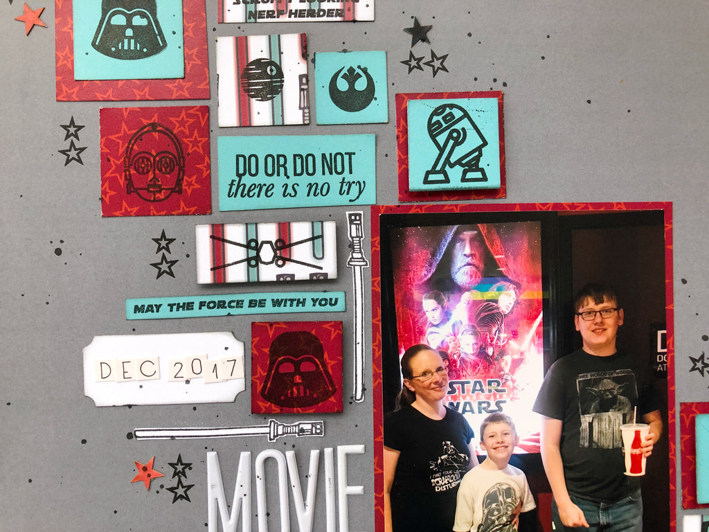 Star Wars Layout Featuring Fandom With Sara Scraps