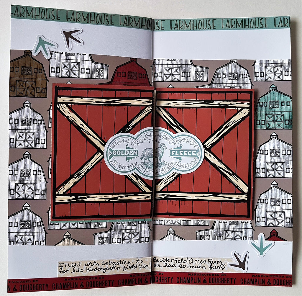 Farmhouse Traveler's Notebook layout by Jenn