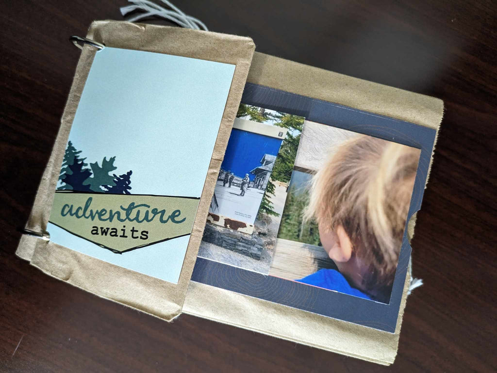 Paper Lunch Bag Travel Mini Album by Jenn