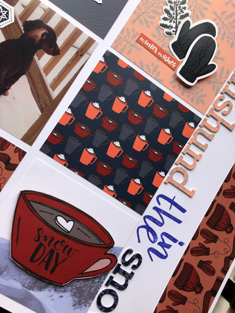 C.A.S. Scrapbook Layout With Sara Scraps