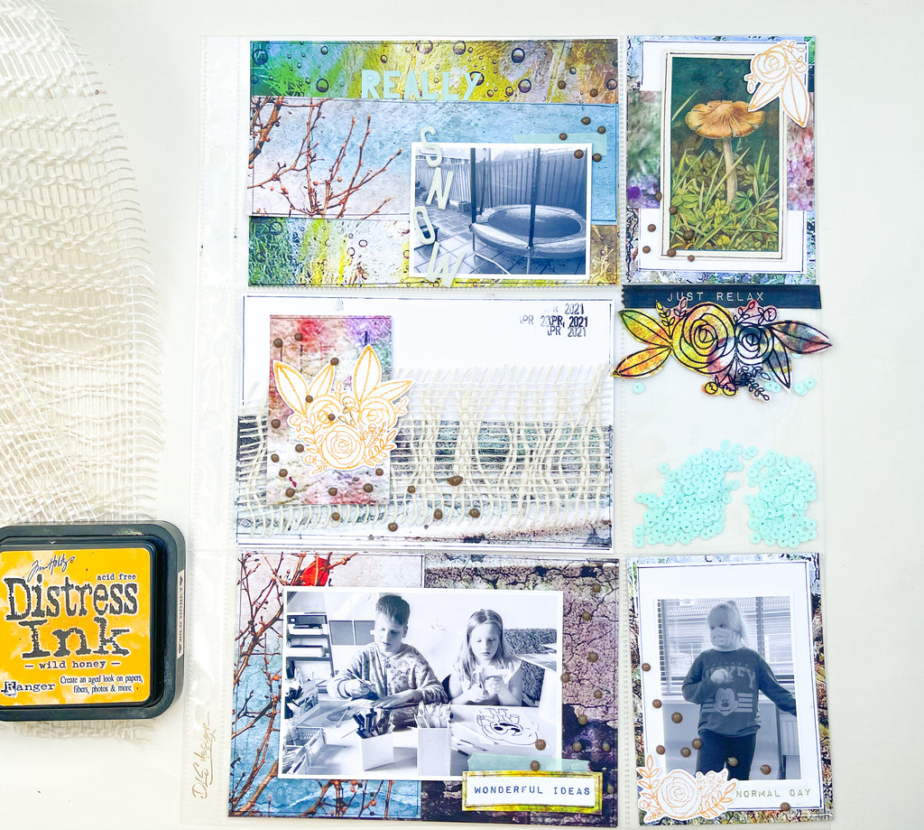 Pocketpage with Pam Bray papers