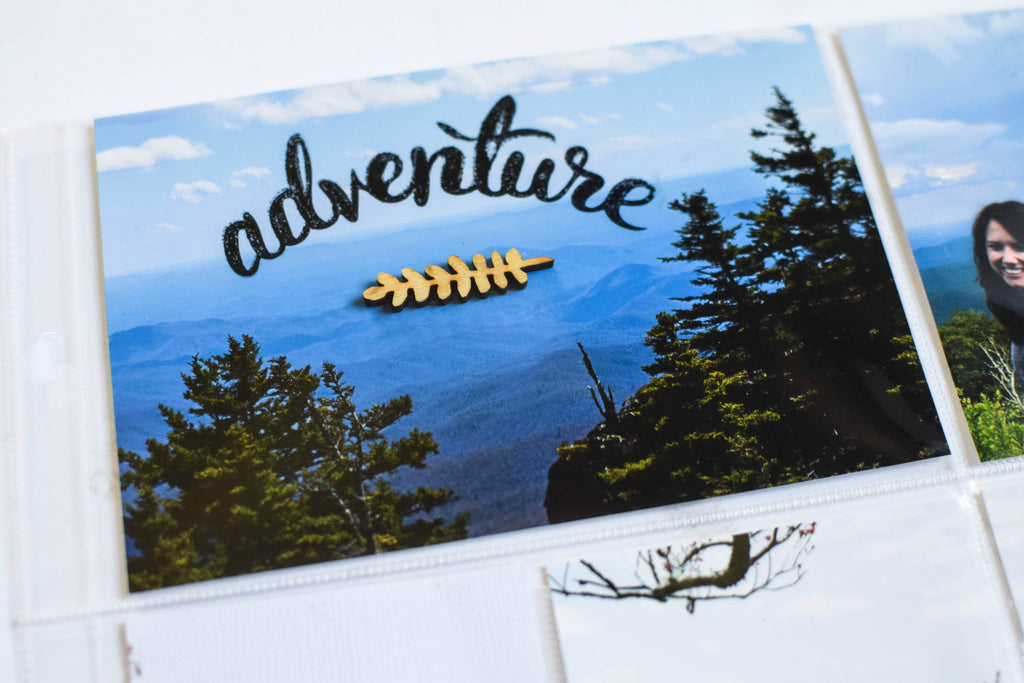 Rachel shares her Project Life Layout Featuring the Adventure Stamps