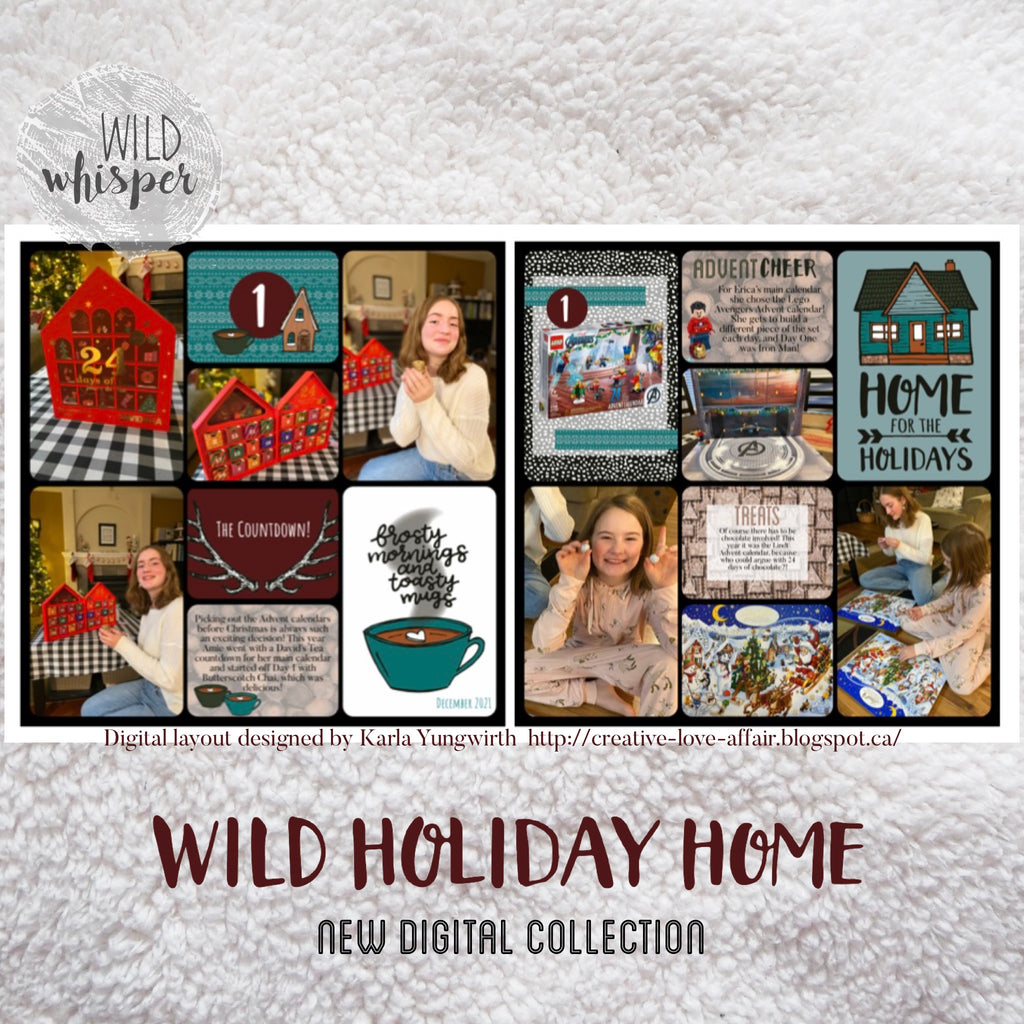 Wild Holiday Home Digital Layouts by Karla