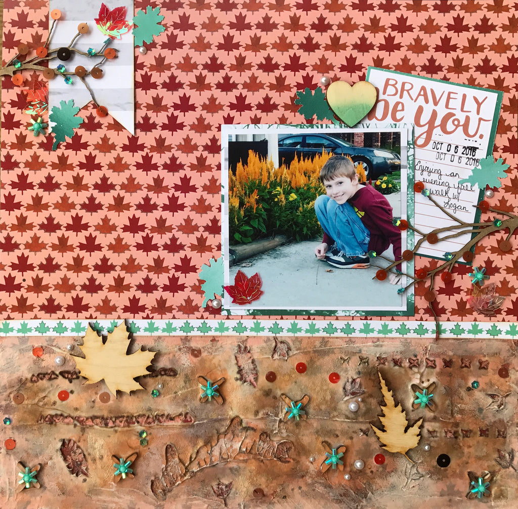 Sara shares a Mixed Media Layout with Process Video