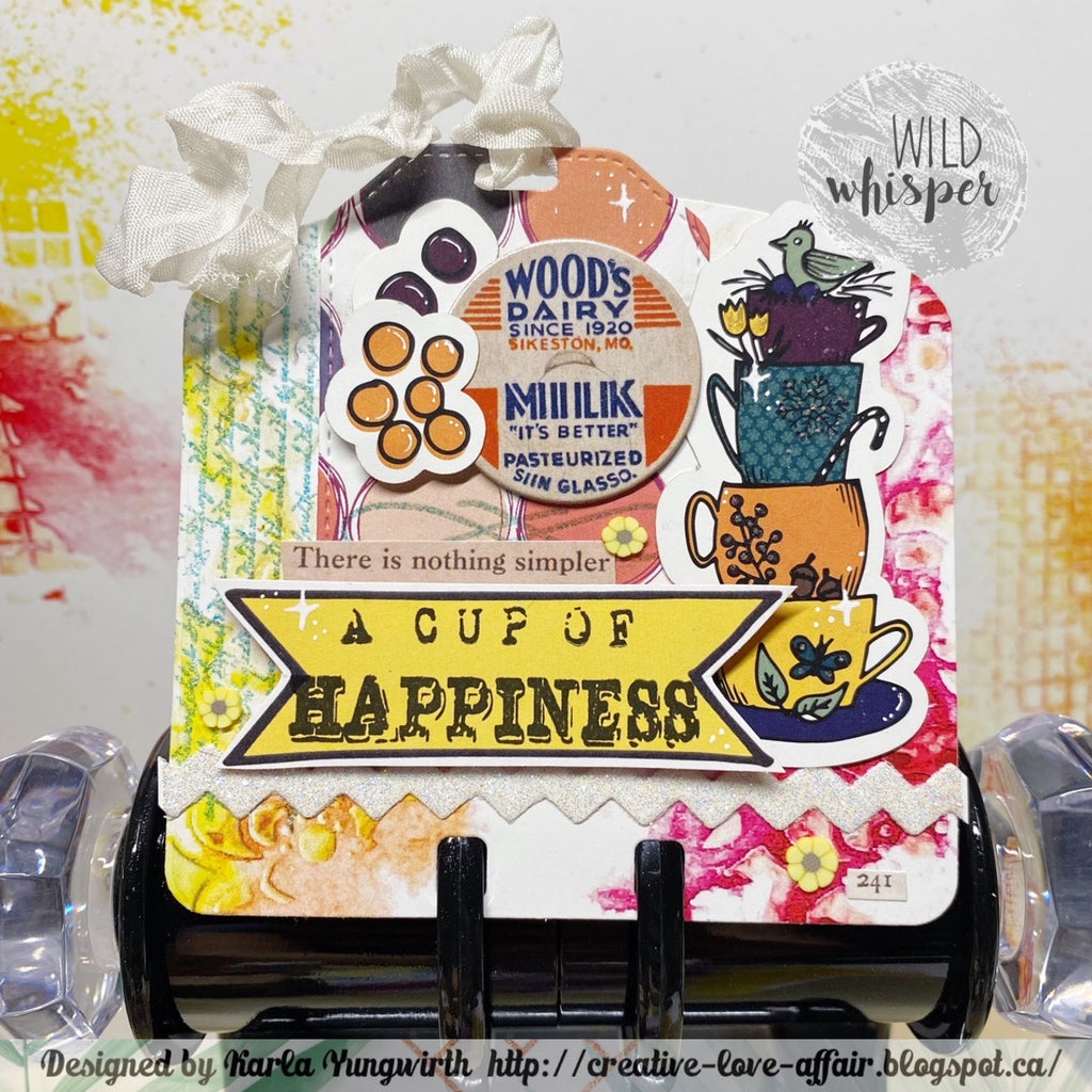 A Cup Of Happiness Memorydex Card by Karla!