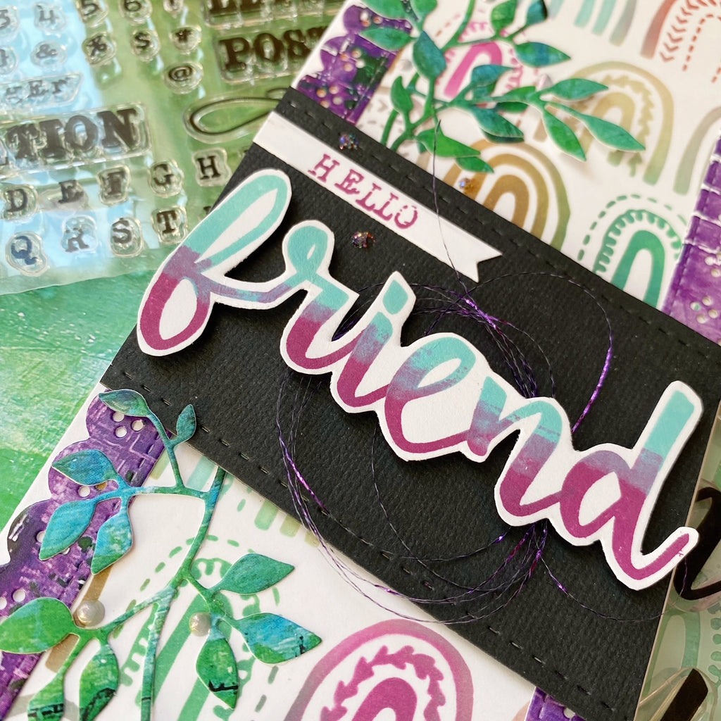 Hello Friend Slimline Card by Karla!