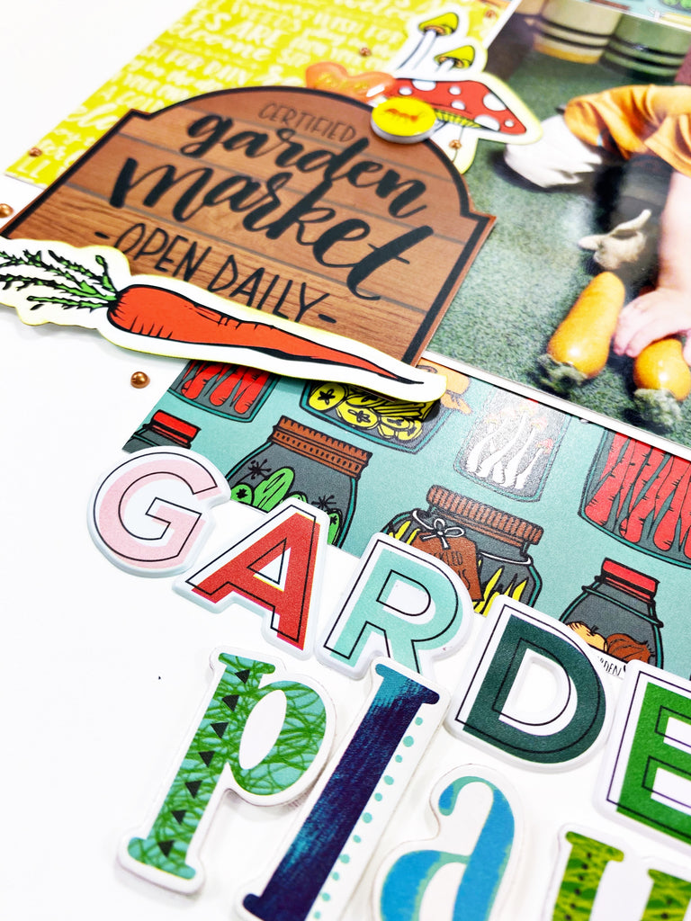 Garden Play Scrapbooking Layout with Khristina