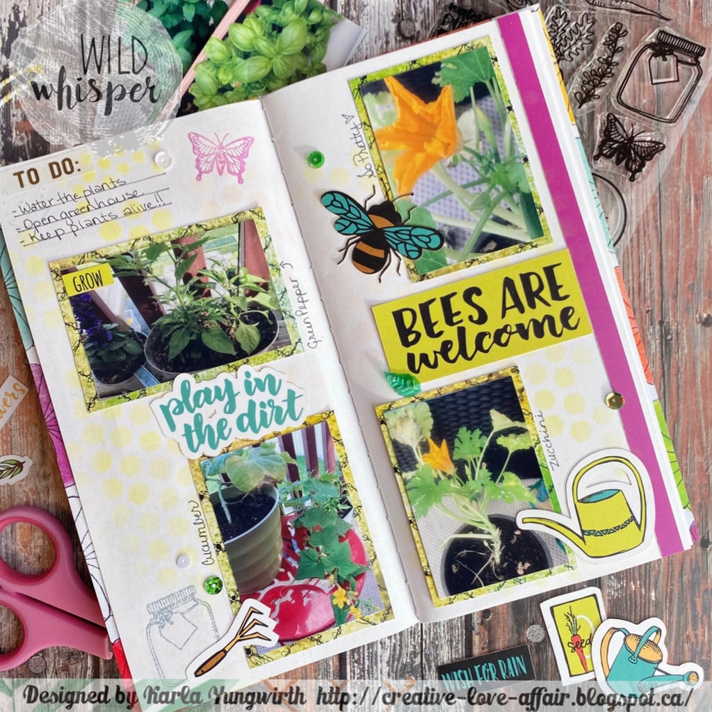 Play In The Dirt Travelers Notebook Spread by Karla