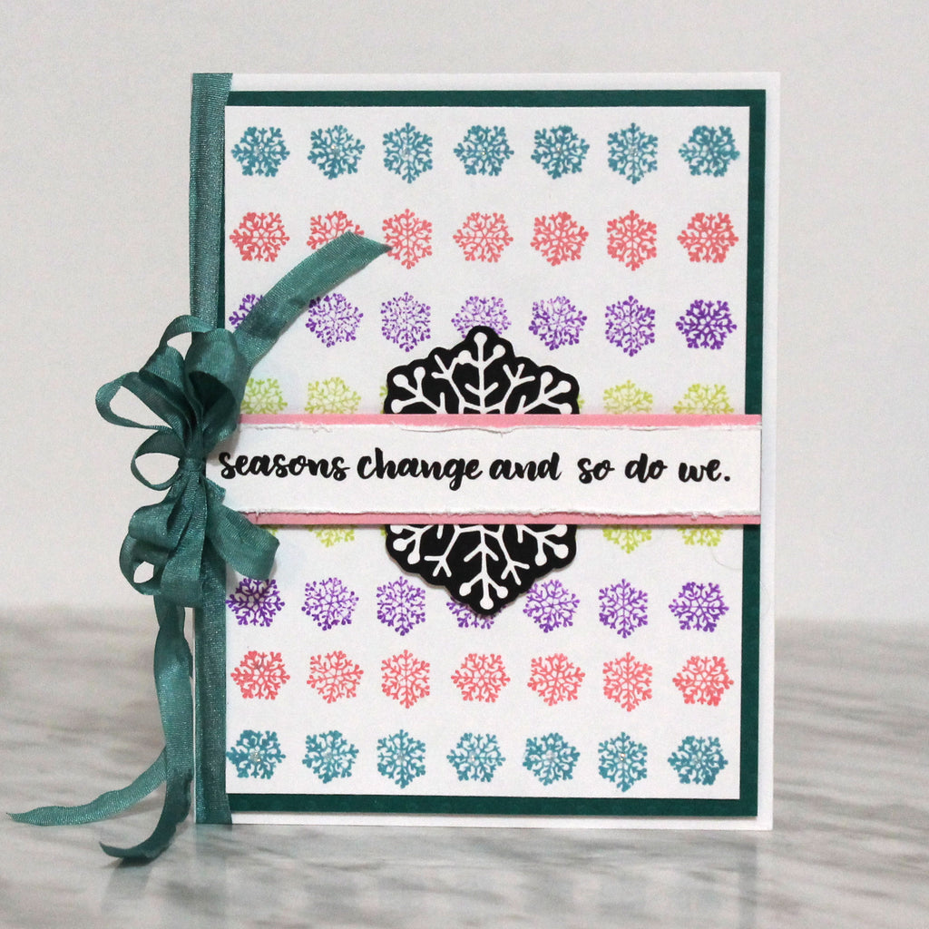Stamped Holiday Card by Tracy