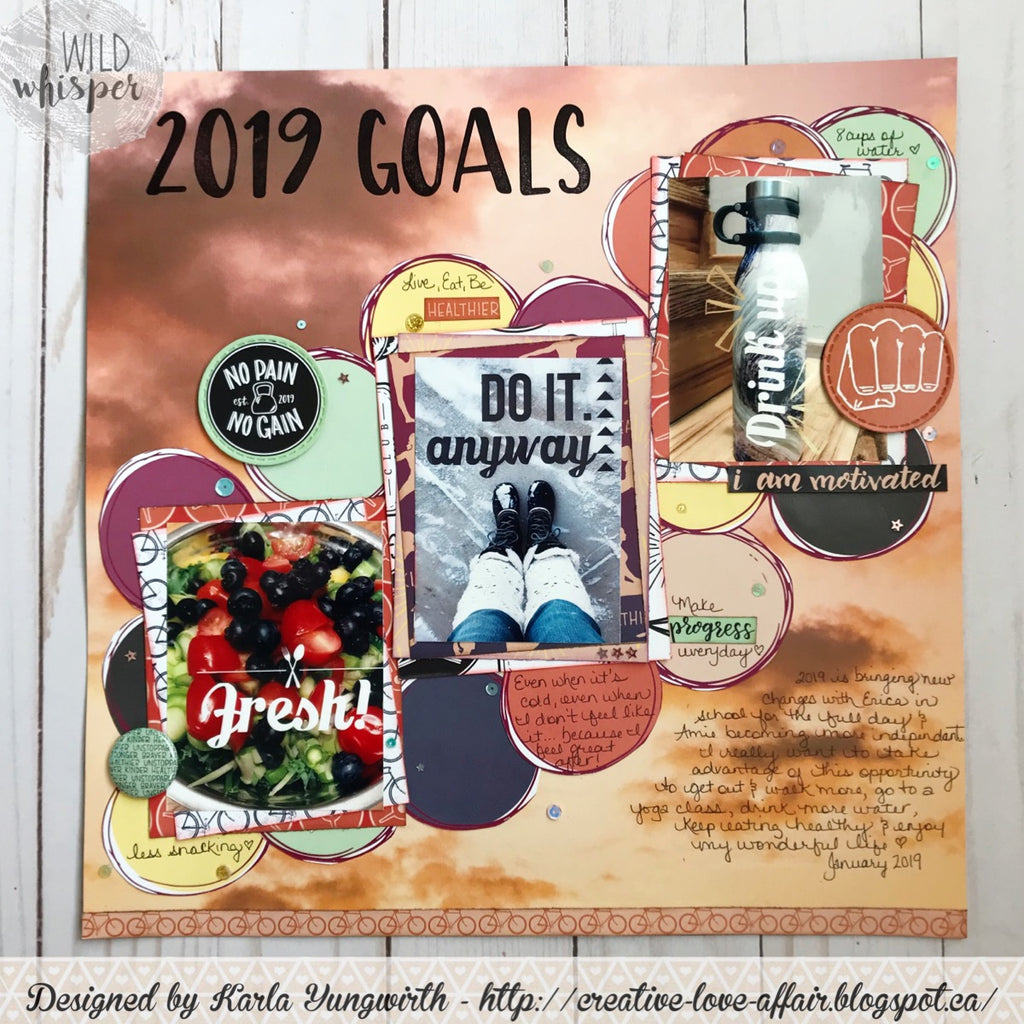 Crazy Motivated Goals Layout by Karla