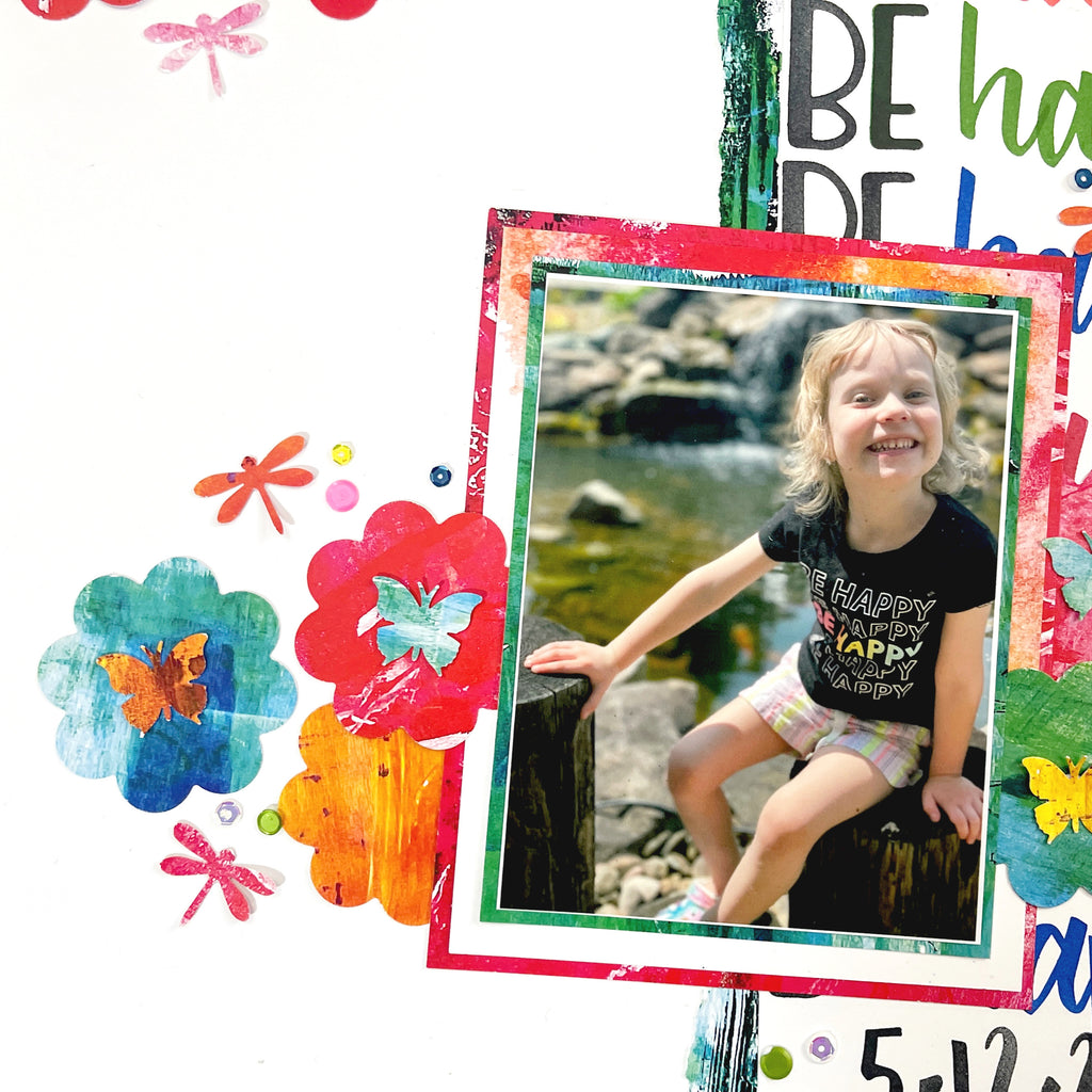 Be Happy Layout with Sara