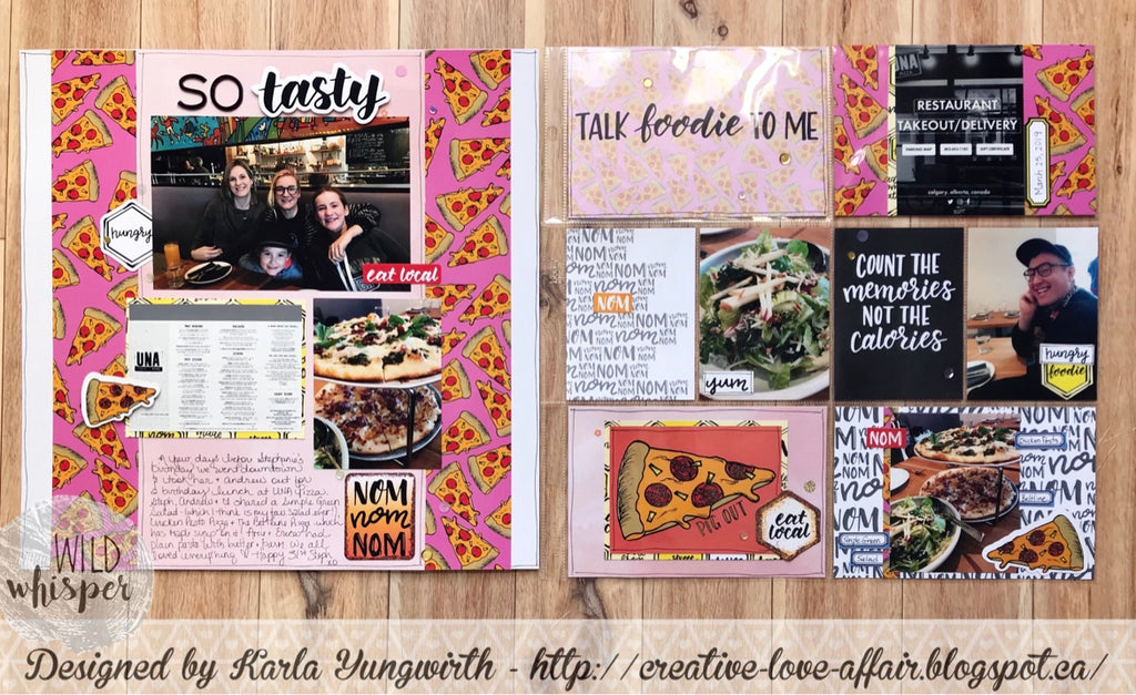 So Tasty Pizza Layout and Pocket Page by Karla