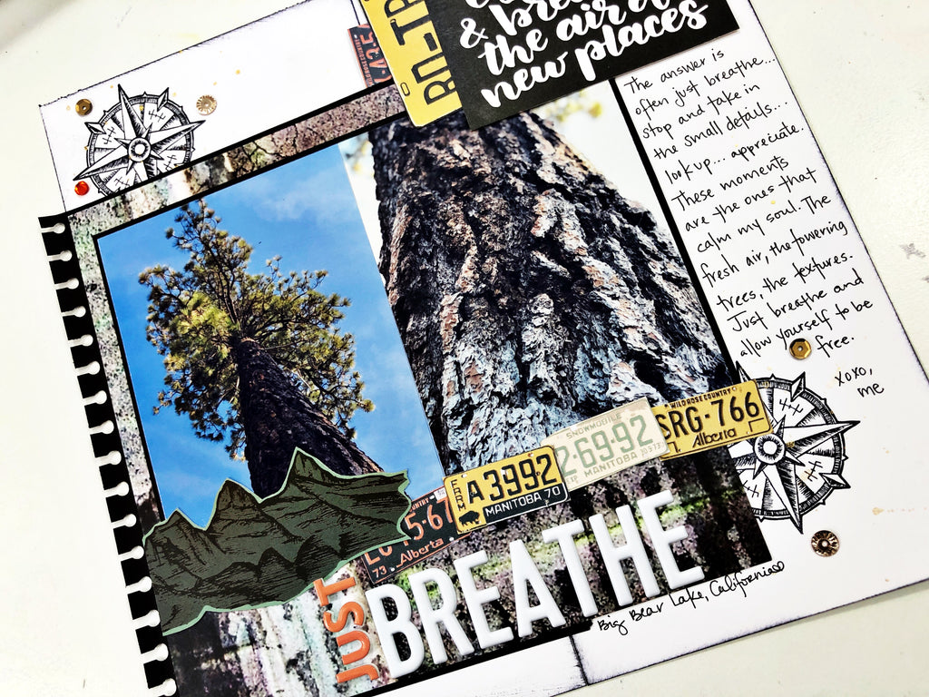 Just Breathe Traveler's Notebook Layout with Khristina