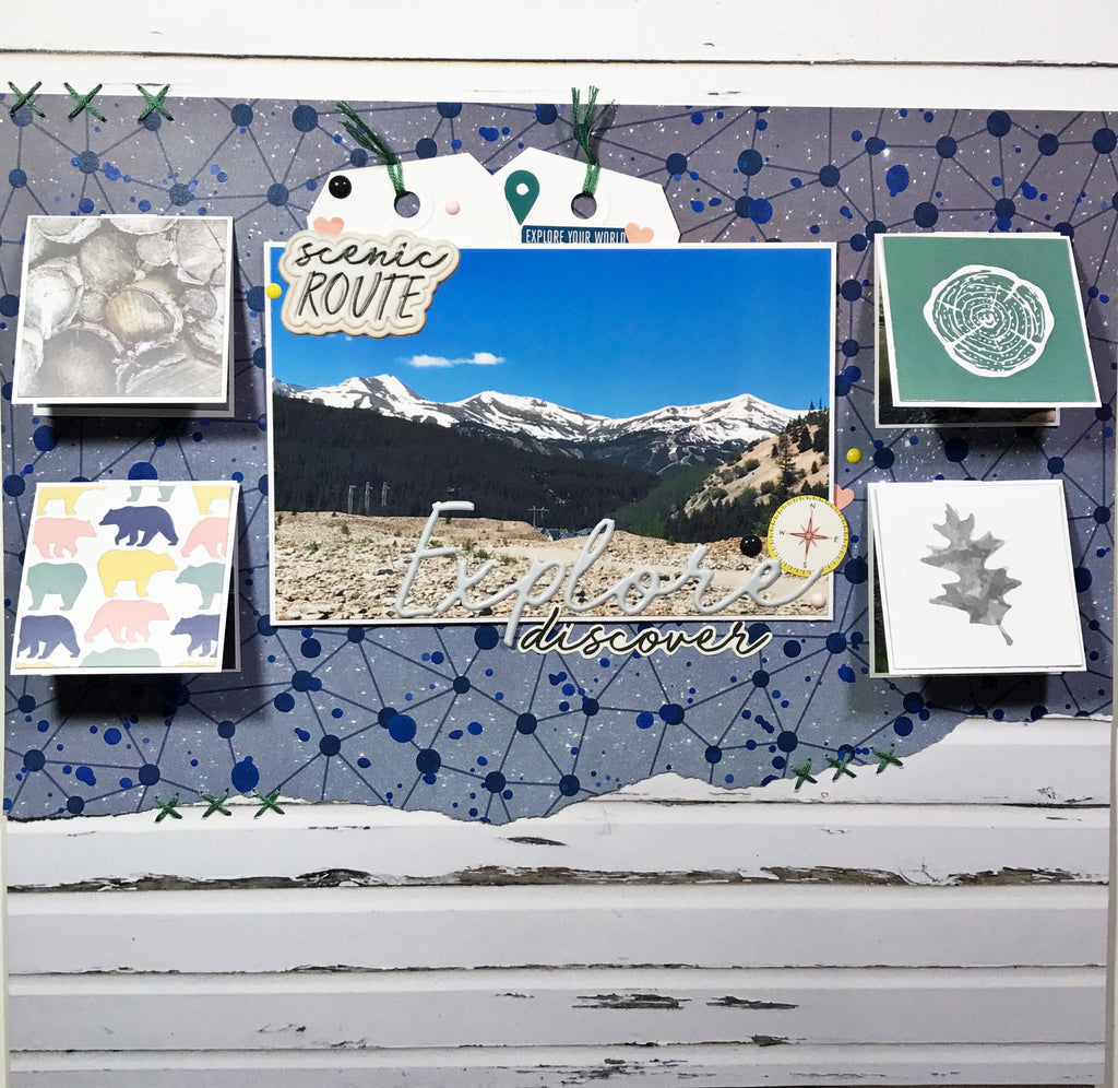 "Explore + Discover" Layout by Khristina