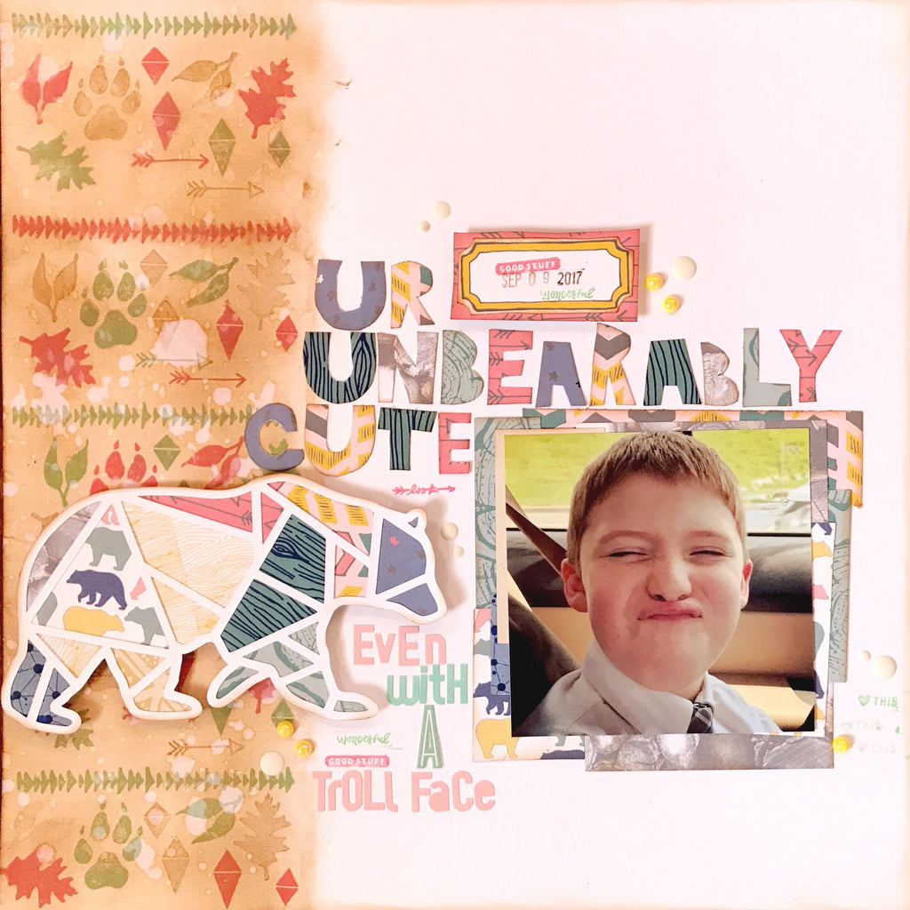 Unbearably Cute Layout by Sara