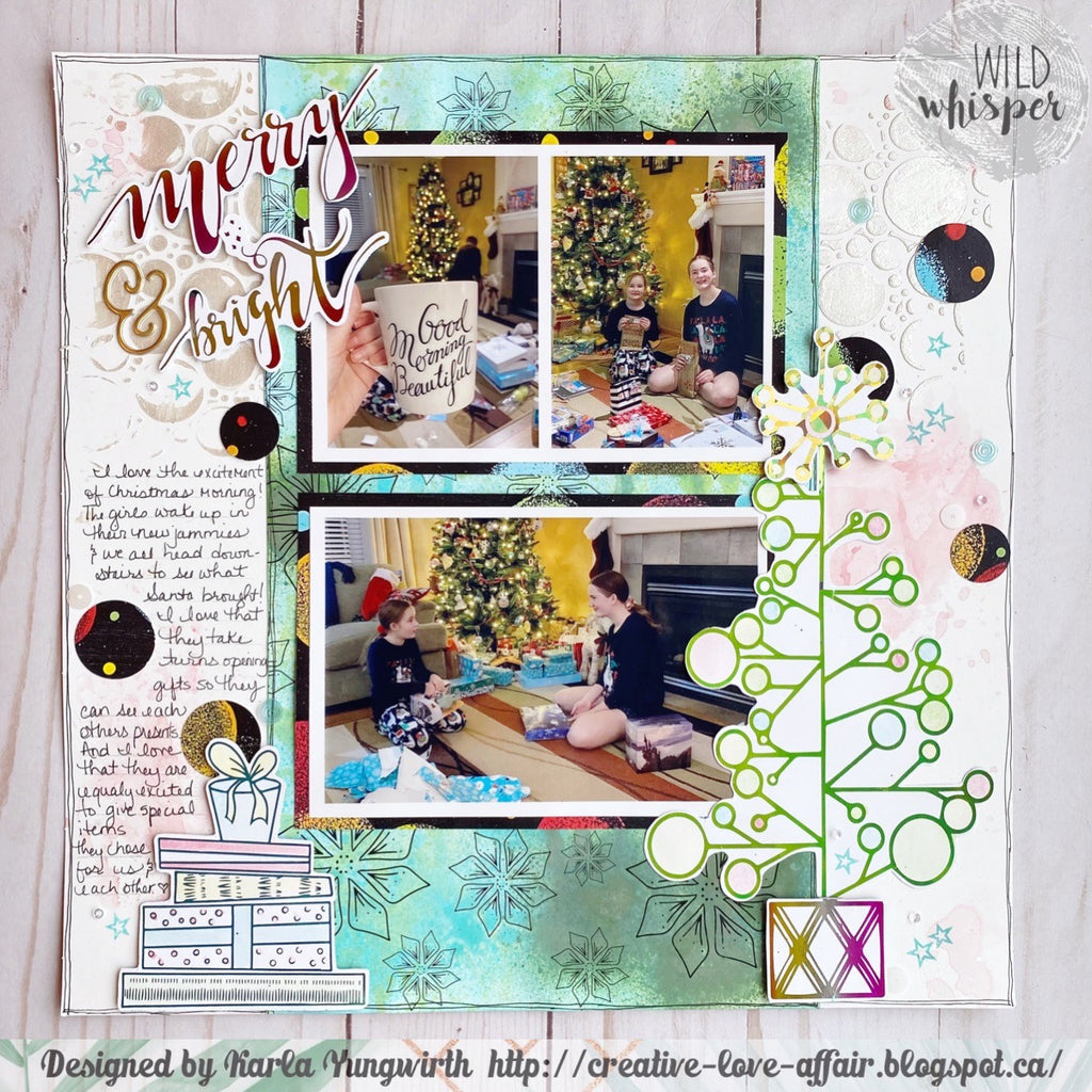 Merry & Bright Christmas Morning Layout by Karla