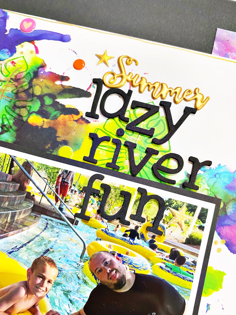 Lazy River Fun Scrapbooking Layout with Khristina