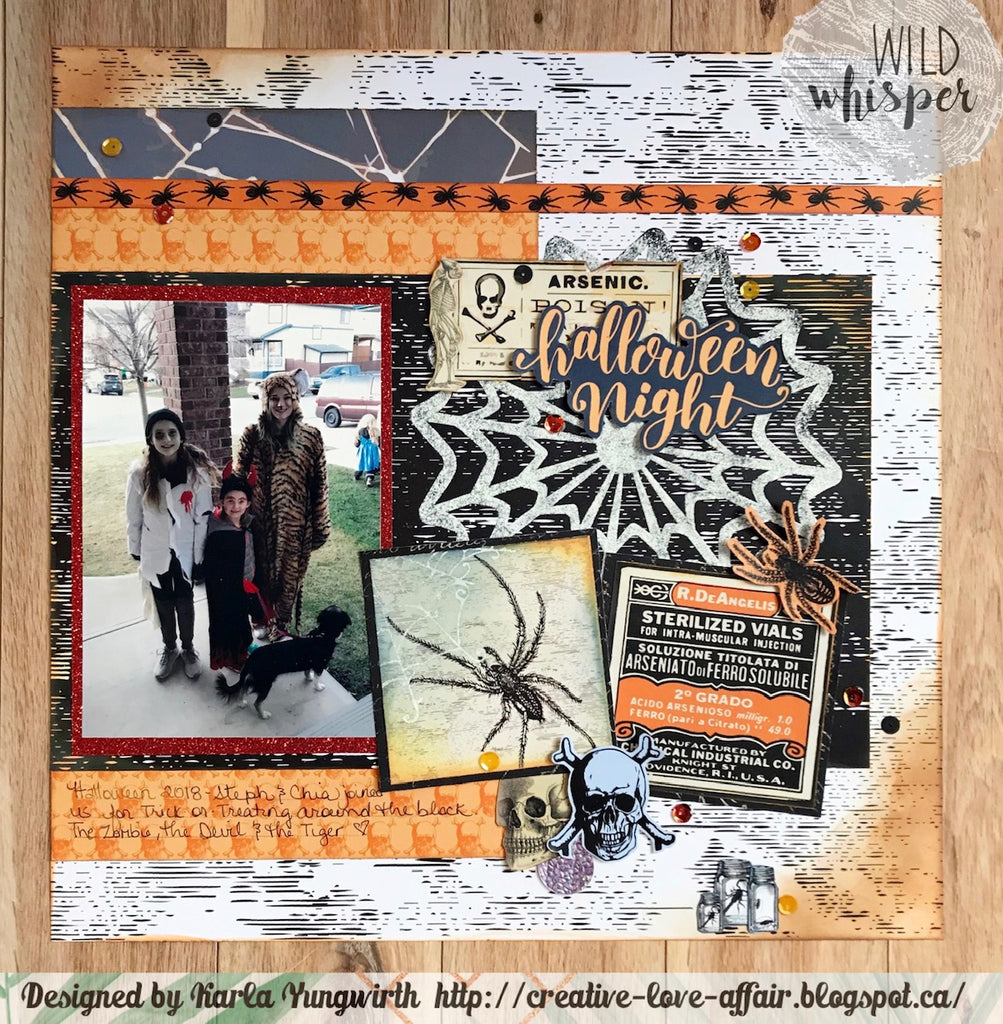 Halloween Night Layout by Karla