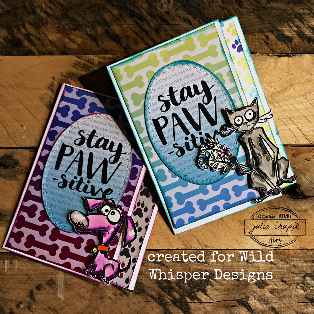 Stay Paw-sitive Cards by Julia