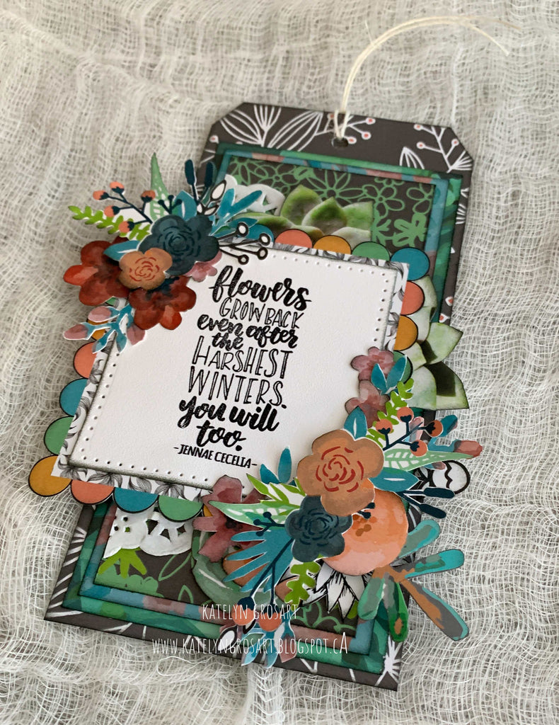Flowers Grow Back Tag by Katelyn