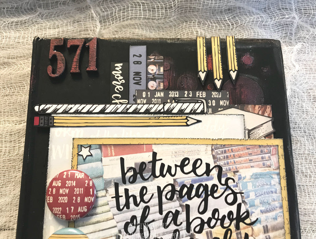 Mixed Media Book Cover with Katelyn G