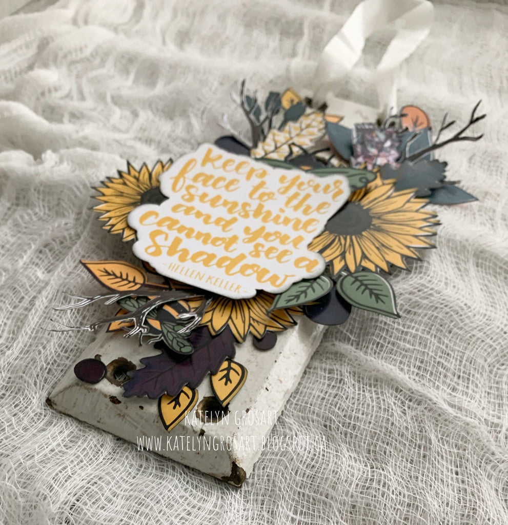 Keep Your Face to the Sunshine Altered Door Handle Plate by Katelyn