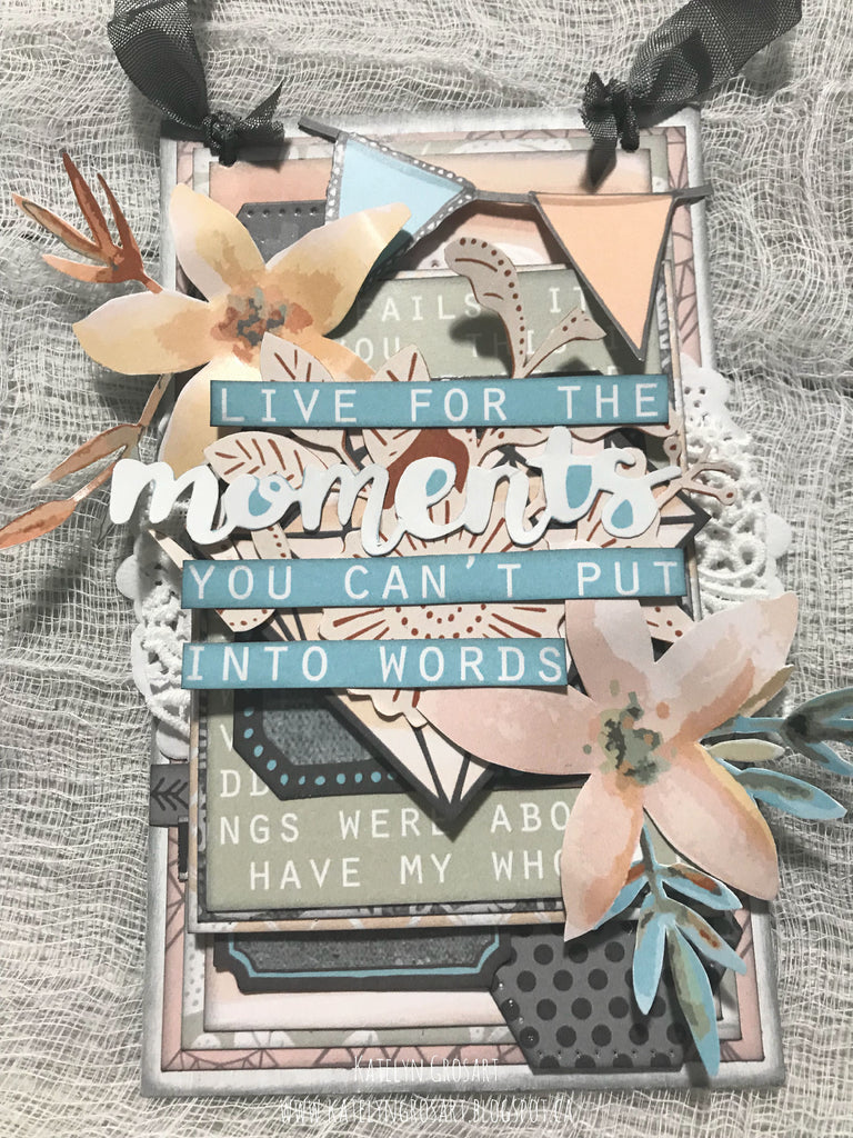 Live for the Moments Wall Hanging by Katelyn G