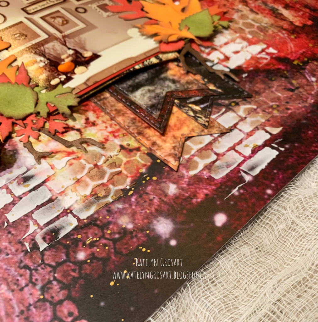 Mixed Media Fall Layout by Katelyn