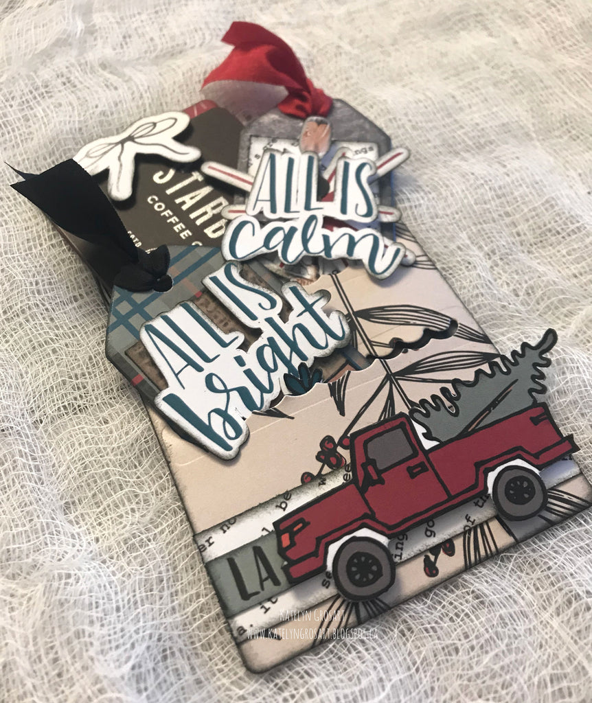 All is Calm, All is Bright Gift Card Holder by Katelyn G