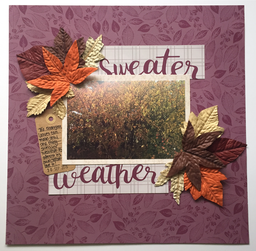 Alexandria Shares her Sweater Weather Layout