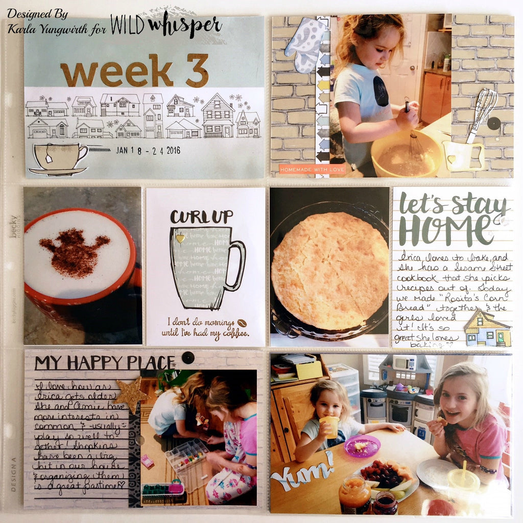Project Life Spread with Process Video by Karla