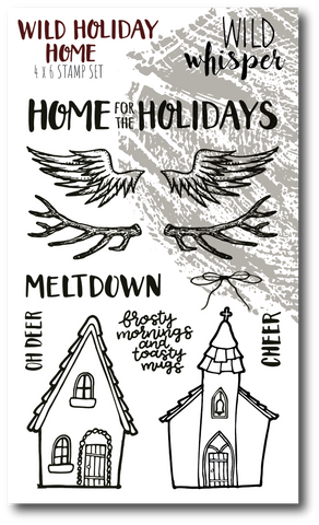 Wild Holiday Home - 4x6 Stamp Set