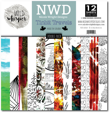 Nicole Wright Tinbit Travels - DOUBLE 12x12 Paper Pack