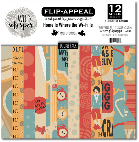 Jenn Aguilar Home Is Where The Wifi Is - DOUBLE 12x12 Paper Pack