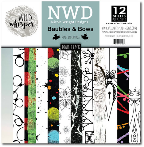 Nicole Wright Baubles & Bows - DOUBLE 12x12 Paper Pack
