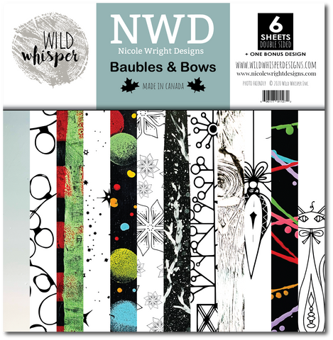 Nicole Wright Baubles & Bows - 12x12 Paper Pack