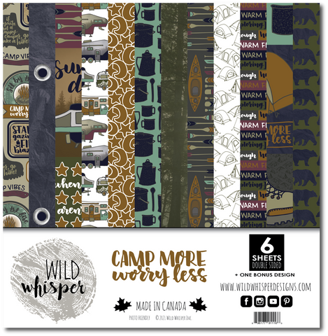 Camp More, Worry Less - 12x12 Paper Pack