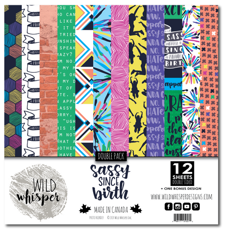 Sassy Since Birth - DOUBLE 12x12 Paper Pack