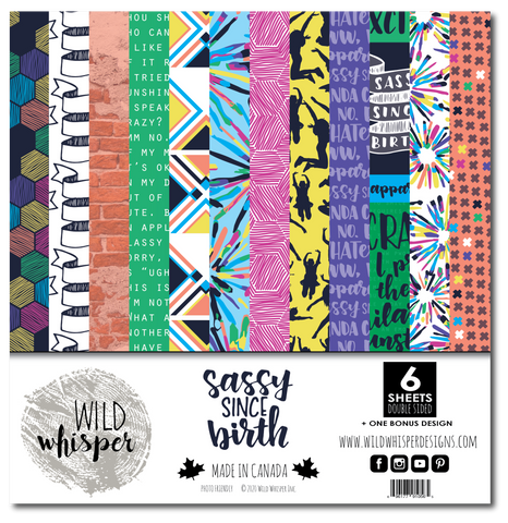 Sassy Since Birth - 12x12 Paper Pack
