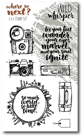 Where to Next? - 4x6 Stamp Set