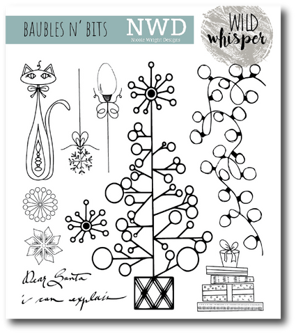 Nicole Wright Baubles n' Bits - 6x6 Stamp Set