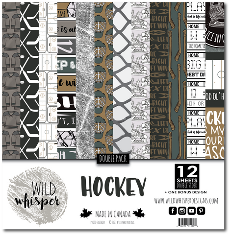 Hockey - DOUBLE 12x12 Paper Pack